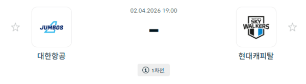V-리그 여자부 4월 2일 대한항공 vs 현대캐피탈 경기 분석 및 승패 예측