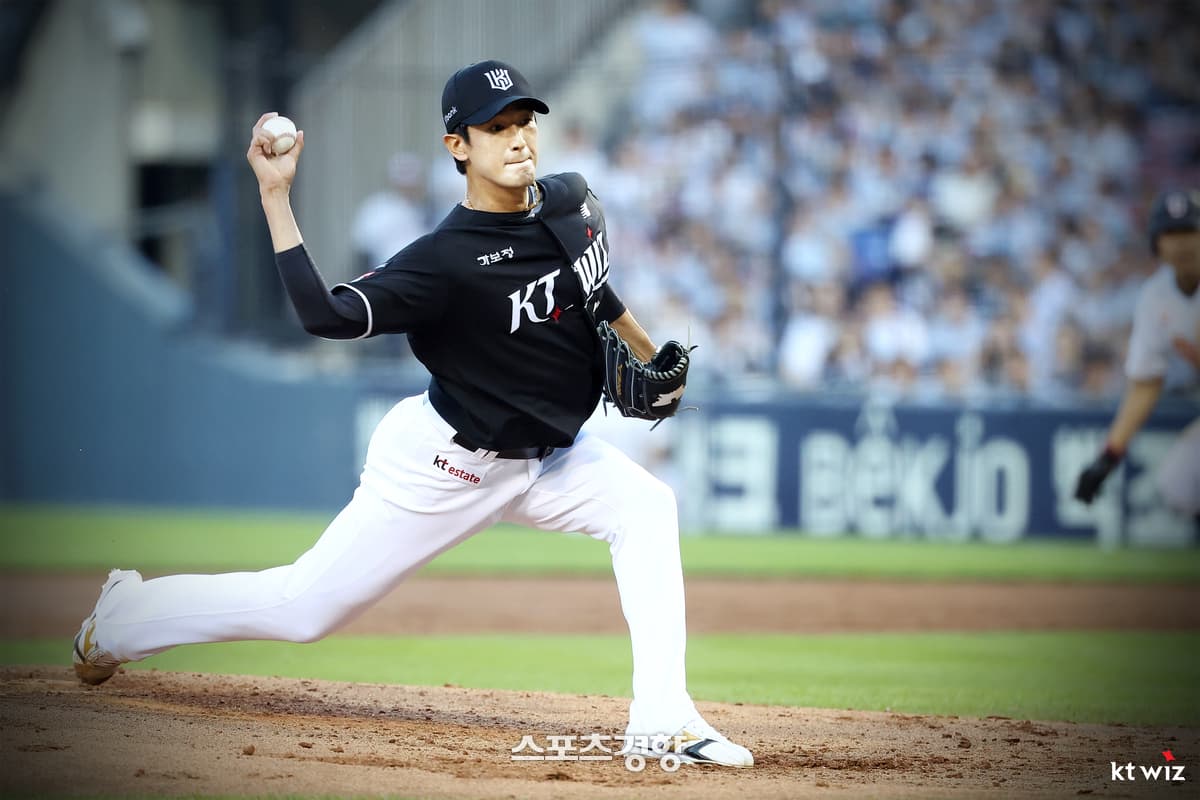 안현민 2타점·고영표 QS·권동진 호수비…KT 3연승, 두산에 6-2 승리
